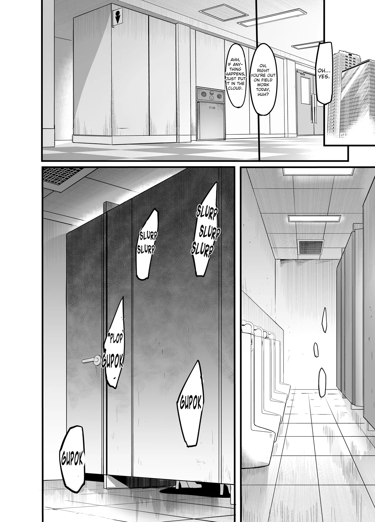 Hentai Manga Comic-The Woman who Cums just from being touched — That Old Hag Senior at Work-Read-31